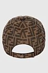 Brown cotton and polyester cap for men Fendi - Monogram Pattern. 35% cotton, 65% polyester. Country of manufacture: Italy. Care: specialized cleaning - photo 4