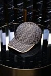 Fendi Cotton and polyester cap brown for men - Monogram Pattern. 35% cotton, 65% polyester. Country of manufacture: Italy. Care: specialized cleaning - photo 5