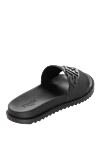 Fendi Black rubber slippers for men - brand logo. 100% rubber. Country of manufacture: Italy. Care: specialized cleaning - photo 3