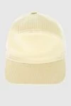 Loro Piana Women's yellow cotton cap - 100% cotton. Country of manufacture: Italy. Care: specialized cleaning - photo 1