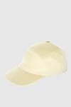 Loro Piana Women's yellow cotton cap - 100% cotton. Country of manufacture: Italy. Care: specialized cleaning - photo 3