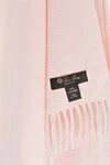 Loro Piana Pink cashmere scarf for women - 100% cashmere. Country of manufacture: Italy. Care: specialized cleaning - photo 3