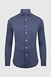 Alessandro Gherardi Blue cotton shirt for men - 100% cotton. Closure: buttons. Country of manufacture: Italy. Care: specialized cleaning - photo 1