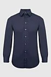 Alessandro Gherardi Blue cotton shirt for men - 100% cotton. Closure: buttons. Country of manufacture: Italy. Care: specialized cleaning - photo 1