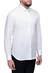 Alessandro Gherardi White cotton shirt for men - 100% cotton. Closure: buttons. Country of manufacture: Italy. Care: specialized cleaning - photo 3