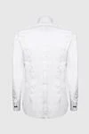 White cotton shirt for men Alessandro Gherardi - 100% cotton. Closure: buttons. Country of manufacture: Italy. Care: specialized cleaning - photo 6