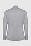 Gray cotton shirt for men Alessandro Gherardi - 100% cotton. Closure: buttons. Country of manufacture: Italy. Care: specialized cleaning - photo 6