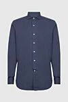 Alessandro Gherardi Blue cotton shirt for men - 100% cotton. Closure: buttons. Country of manufacture: Italy. Care: specialized cleaning - photo 1