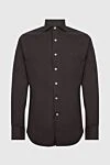 Alessandro Gherardi Brown cotton shirt for men - 100% cotton. Closure: buttons. Country of manufacture: Italy. Care: specialized cleaning - photo 1