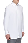 Alessandro Gherardi White cotton shirt for men - 100% cotton. Closure: buttons. Country of manufacture: Italy. Care: specialized cleaning - photo 3