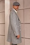Brunello Cucinelli Пальто из шерсти и полиамида серое мужское пальто - 80% шерсть, 20% полиамид. Пуговицы. Три боковых кармана, два внутренних кармана. 100% шёлк. Страна производитель: Италия. Уход: специализированная чистка - фото 9