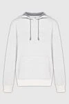 Brunello Cucinelli Hoodie for men made of cotton and elastane gray - Hood. 94% cotton, 6% elastane. Closure: Drawstring. Country of manufacture: Italy. Care: specialized cleaning - photo 1