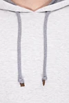 Brunello Cucinelli Hoodie for men made of cotton and elastane gray - Hood. 94% cotton, 6% elastane. Closure: Drawstring. Country of manufacture: Italy. Care: specialized cleaning - photo 5