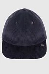 Brunello Cucinelli Кепка из хлопка синяя мужская - 100% хлопок. Страна производитель: Италия. Уход: специализированная чистка - фото 1