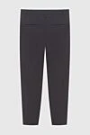 Women's grey trousers with a belt Brunello Cucinelli - belt. two side pockets, two back pockets. wool, polyamide, elastane. zipper. Country of manufacture: Italy. Care: specialized cleaning - photo 6