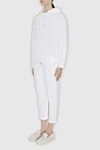 Brunello Cucinelli Walking suit made of cotton and elastane white for women - 98% cotton, 2% elastane. Closure: drawstring. two side. Hood: yes. Country of manufacture: Italy. Care: specialized cleaning - photo 3