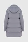 Brunello Cucinelli Пуховик мужской из полиамида и эластана серый - Вшитый капюшон. 80% полиамид, 20% эластана. Молния, пуговицы. Два боковых кармана, два внутренних кармана, два нагрудных кармана. Утеплитель: Синтепон. Страна производитель: Италия. Уход: специализированная чистка - фото 7