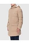 Brunello Cucinelli Пуховик мужской из полиамида и эластана бежевый бежевый - Вшитый капюшон. 80% полиамид, 20% эластана. Молния, пуговицы. Два боковых кармана, два внутренних кармана, два нагрудных кармана. Утеплитель: Синтепон. Страна производитель: Италия. Уход: специализированная чистка - фото 3