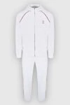 Brunello Cucinelli Костюм спортивный мужской из хлопка белый - Логотип бренда, контрастные линии. Капюшон. 100% хлопок. Кулиска, молния. Четыре боковых кармана. Страна производитель: Италия. Уход: специализированная чистка - фото 1