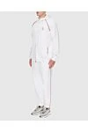 Brunello Cucinelli Костюм спортивный мужской из хлопка белый - Логотип бренда, контрастные линии. Капюшон. 100% хлопок. Кулиска, молния. Четыре боковых кармана. Страна производитель: Италия. Уход: специализированная чистка - фото 3