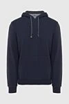 Brunello Cucinelli Hoodie for men made of cotton and elastane blue - Hood. 94% cotton, 6% elastane. Closure: Drawstring. Country of manufacture: Italy. Care: specialized cleaning - photo 1