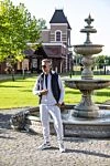 Костюм спортивний чоловічий з бавовни та поліаміду сірий Brunello Cucinelli - 94% бавовна, 6% поліамід. Куліска, блискавка. Чотири бічні кишені. Країна виробник: Італія. Догляд: спеціалізоване чищення - фото 8