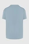 Blue cotton T-shirt for women Brunello Cucinelli - inscription print. 100% cotton. Country of manufacture: Italy. Care: specialized cleaning - photo 6