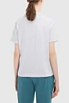 White cotton T-shirt for women Brunello Cucinelli - inscription print. 100% cotton. Country of manufacture: Italy. Care: specialized cleaning - photo 4