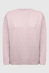 Peserico Pink jumper for women - textured knitwear. 60% wool, 17% silk, 13% viscose, 10% cashmere. Country of manufacture: Italy. Care: specialized cleaning - photo 1