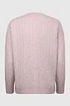 Pink jumper for women Peserico - textured knitwear. 60% wool, 17% silk, 13% viscose, 10% cashmere. Country of manufacture: Italy. Care: specialized cleaning - photo 6