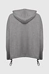 Peserico Gray cardigan for women - zipper. sewn hood. 70% fleece, 20% silk, 10% cashmere. Country of manufacture: Italy. Care: specialized cleaning - photo 7