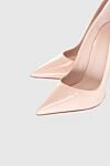 Le Silla Women's beige pumps with high heels and a pointed toe - logo on the insole. genuine leather. Heel height: 12 centimeters. Country of manufacture: Italy. Care: specialized cleaning - photo 5