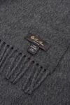 Loro Piana Cashmere scarf gray for men - fringe. 100% cashmere. Country of manufacture: Italy. Care: specialized cleaning - photo 3