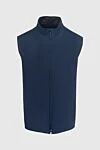 Loro Piana Blue polyamide vest for men - 100% polyamide. Closure: Zipper. Two side pockets, two inside pockets. Insulation: Down, feather. Country of manufacture: Italy. Care: specialized cleaning - photo 1