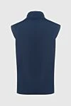 Loro Piana Blue polyamide vest for men - 100% polyamide. Closure: Zipper. Two side pockets, two inside pockets. Insulation: Down, feather. Country of manufacture: Italy. Care: specialized cleaning - photo 7