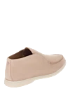 Beige suede loafers for men Loro Piana - contrasting white sole. 100% suede. Country of manufacture: Italy. Care: specialized cleaning - photo 4