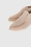 Loro Piana Beige suede loafers for men - contrasting white sole. 100% suede. Country of manufacture: Italy. Care: specialized cleaning - photo 5