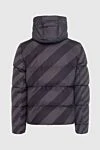 Fendi Men's down jacket made of polyester gray - Geometric pattern. hood with zipper. polyester, down. Closure: Zipper. Two side pockets, two inside pockets. Country of manufacture: Italy. Care: specialized cleaning - photo 7