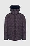 Men's down jacket made of polyester gray Fendi - Geometric pattern. hood with zipper. polyester, down. Closure: Zipper. Two side pockets, two inside pockets. Country of manufacture: Italy. Care: specialized cleaning - photo 8