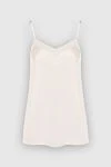 Loro Piana Women's white silk top - 100% silk. Country of manufacture: Italy. Care: specialized cleaning - photo 1