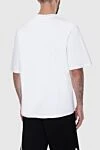 White cotton T-shirt for men Fendi - 100% cotton. Country of manufacture: Italy. Care: specialized cleaning - photo 4