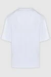 White cotton T-shirt for men Fendi - 100% cotton. Country of manufacture: Italy. Care: specialized cleaning - photo 6