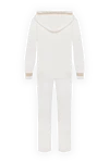 Panicale White walking suit for women - contrasting lines. 62% wool, 18% silk, 14% cashmere, 6% polyamide. zipper, drawstring. two side pockets. Hood: yes. Country of manufacture: Italy. Care: specialized cleaning - photo 7