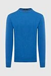 Cesare di Napoli Cashmere jumper blue for men - 100% cashmere. Country of manufacture: Italy. Care: specialized cleaning - photo 1