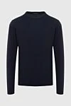 Cesare di Napoli Cashmere jumper blue for men - 100% cashmere. Country of manufacture: Italy. Care: specialized cleaning - photo 1