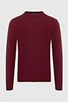 Cesare di Napoli Cashmere and wool jumper burgundy for men - 90% wool, 10% cashmere. Country of manufacture: Italy. Care: specialized cleaning - photo 1