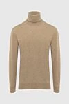 Cesare di Napoli Cashmere men's golf brown - High neck. 100% cashmere. Country of manufacture: Italy. Care: specialized cleaning - photo 1