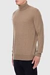 Cesare di Napoli Cashmere men's golf brown - High neck. 100% cashmere. Country of manufacture: Italy. Care: specialized cleaning - photo 3