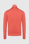 Men's wool golf orange Cesare di Napoli - High neck. 100% wool. Country of manufacture: Italy. Care: specialized cleaning - photo 6