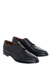 Doucal`s Men's shoes made of black leather - 100% leather. Lace-up. Interior: Leather. Insole: Leather. Heel height: 2cm. Outsole: Other materials. Country of manufacture: Italy. Care: specialized cleaning - photo 3